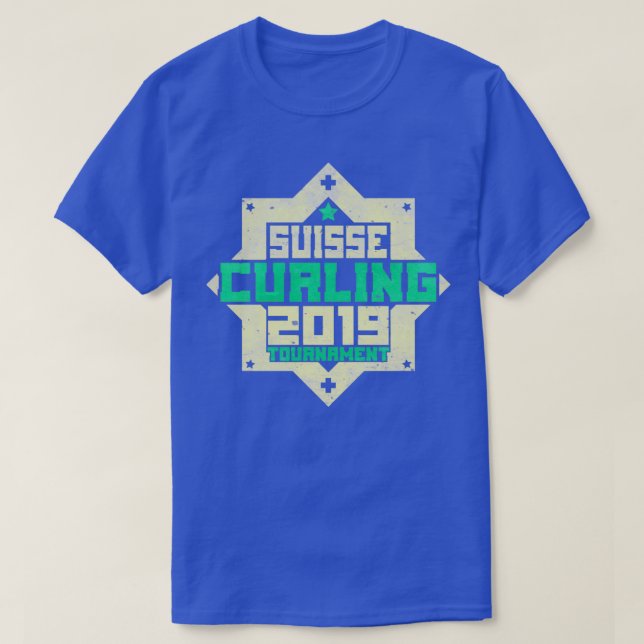 Camiseta rizado deporte de invierno riñón juego de hielo re (Diseño del anverso)