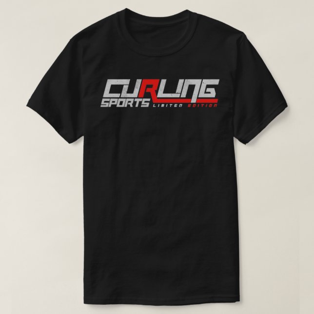 Camiseta rizado deporte de invierno riñón juego de hielo re (Diseño del anverso)