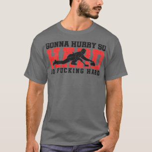 Camiseta rizado deporte de invierno riñón juego de hielo re