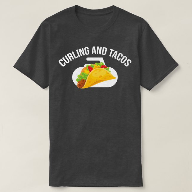 Camiseta rizado y tacos regalo divertido (Diseño del anverso)