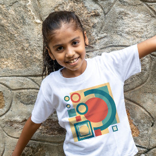 Camiseta Rizografía geométrica retro vintage, risoprint