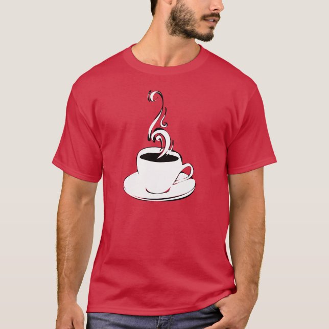Camiseta rizos de café (Anverso)