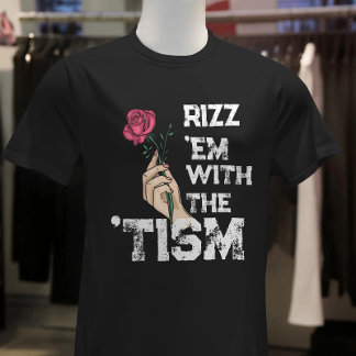 Camiseta Rizz divertido retro me con el tismo Flor Grunge