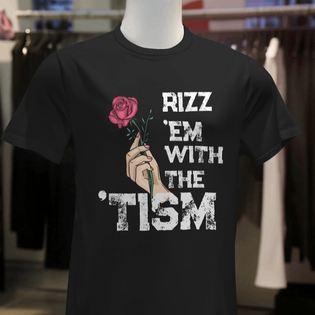 Camiseta Rizz divertido retro me con el tismo Flor Grunge (Subido por el creador)