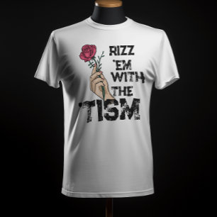 Camiseta Rizz em con el atrático de flor retro tism