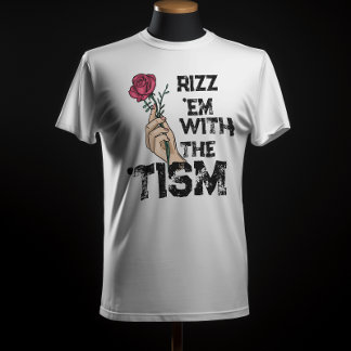 Camiseta Rizz em con el atrático de flor retro tism