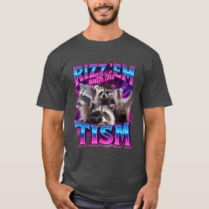 Camiseta Rizz em conheism Mapache para Hombres Mujeres y di