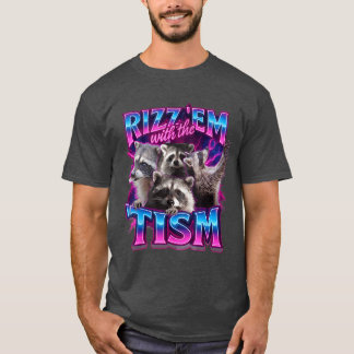 Camiseta Rizz em conheism Mapache para Hombres Mujeres y di