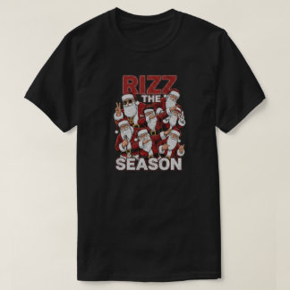 Camiseta Rizz La Temporada Divertida Navidad Santa's