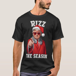 Camiseta Rizz La temporada Funny Navidades de Trump Santa C