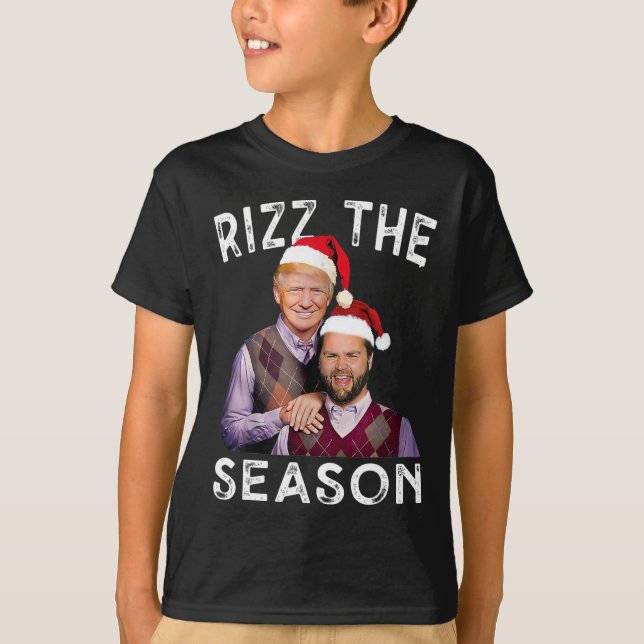 Camiseta Rizz La Temporada Funny Navidades de Trump Vance (Anverso)