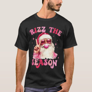 Camiseta Rizz La Temporada Santa Pink Bubble Gum Rizzmas Ch