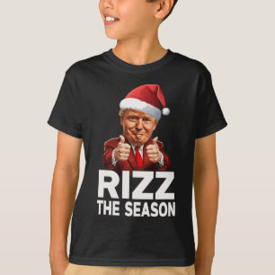 Camiseta Rizz Los Navidades de la temporada Funny Trump San