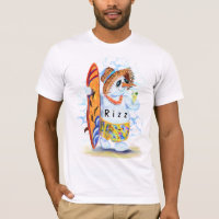 Camiseta Rizz Muñeco de Nieve Surfista