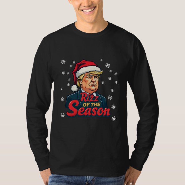 Camiseta Rizz of the Season Funny Navidades de Trump (Anverso)