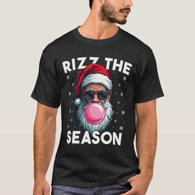 Camiseta Rizz The Season Funny Navidades Rizzmas Guay Santa (Anverso)
