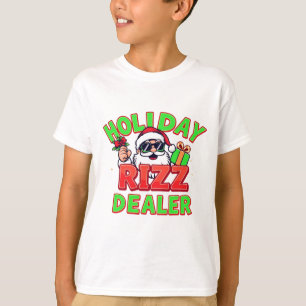 Camiseta Rizz Vendedor de Vacaciones meme de Navidad gen al