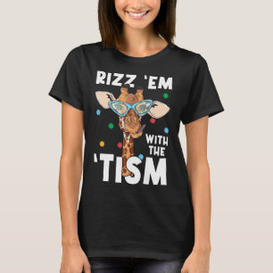 Camiseta Rízzalos Con El Tism Chistoso Conciencia de Autism