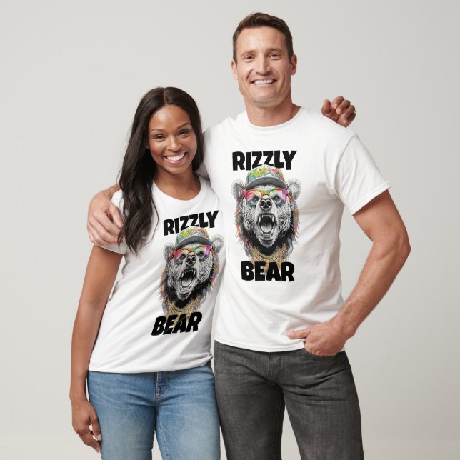 Camiseta Rizzly Bear Grizzly Bear - Rizzler Funny Rizz Humo (Unisexo)