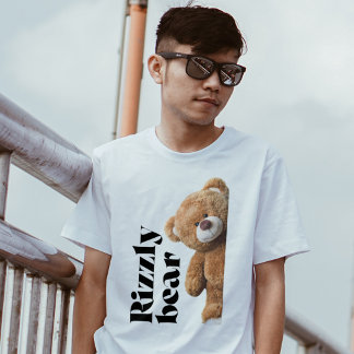 Camiseta Rizzly cute teddy bear design funny quote