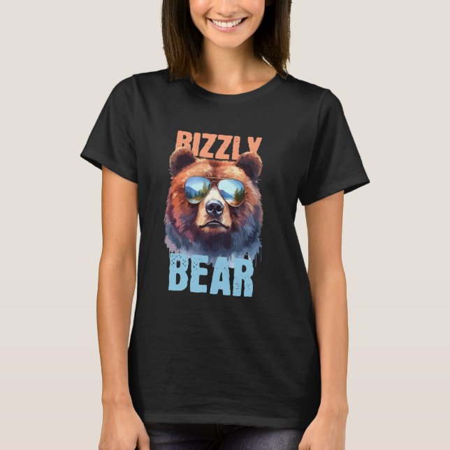 Camiseta Rizzly Oso Guay Grizzly Oso con gafas de sol F (Anverso)