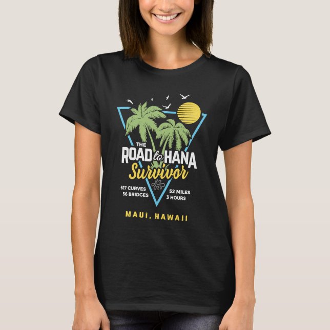Camiseta RJC Road to Hana Survivor Maui Hawaii Trip Adventu (Anverso)