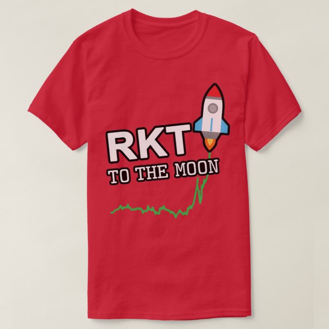 Camiseta RKT to the Moon White (Diseño del anverso)