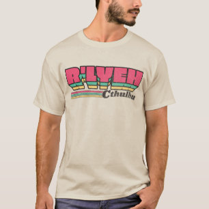 Camiseta R'lyeh Retro Label Cthulhu