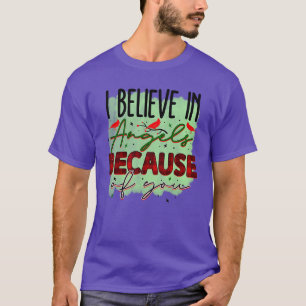 Camiseta Rms004417 creo en los ángeles por tu culpa