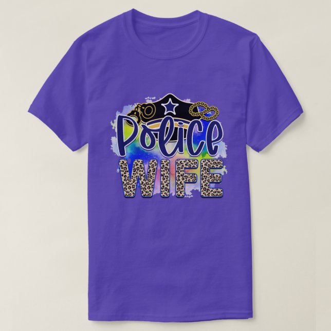 Camiseta Rms004810 esposa policial (Diseño del anverso)