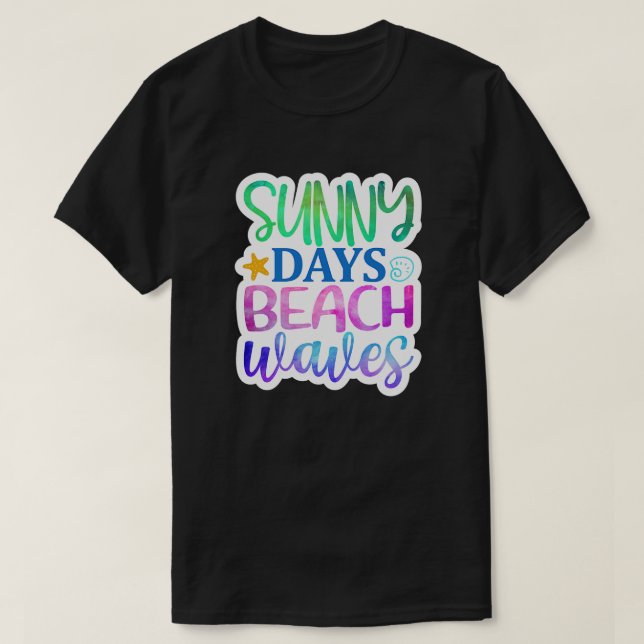 Camiseta Rms006113 Días soleados olas de playa01 (Diseño del anverso)