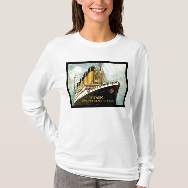 Camiseta RMS Titanic 100 Aniversario de la T masculina (Anverso)