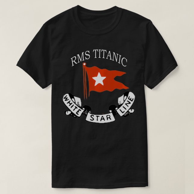 Camiseta RMS Titanic White Star Line Logo Ship Atlantic Oce (Diseño del anverso)