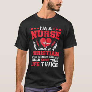 Camiseta RN LVN CNA Nurse Grad Christian Cool Nursing Gradu