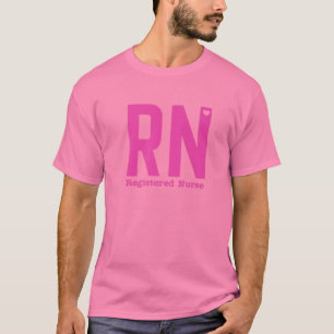 Camiseta RN Registró Que La Enfermera De La Vida Rosada Es