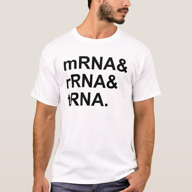 Camiseta RNArRNAm | Tipos de ARN (Anverso)