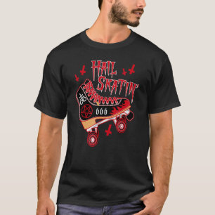 Camiseta Ro de patinaje en patinaje sobre hielo satánico