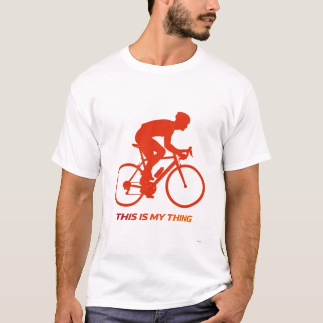 Camiseta Road Cycling Silhouette Action Lifestyle Design (Anverso)