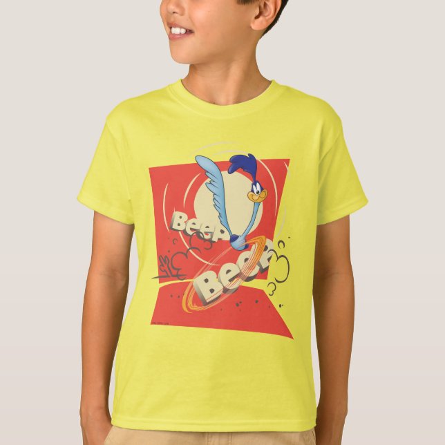 Camiseta ROAD RUNNER™ BEEP BEEP!™ Gráfico de puesta de sol (Anverso)