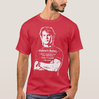 Camiseta Roadhouse Daltons Rules impresión blanca