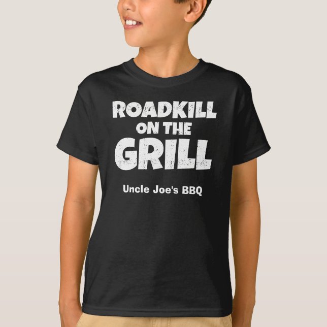 Camiseta Roadkill en la parrilla - fiesta divertido del Bbq (Anverso)