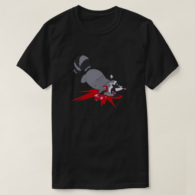 Camiseta Roadkill Raccoon (Diseño del anverso)