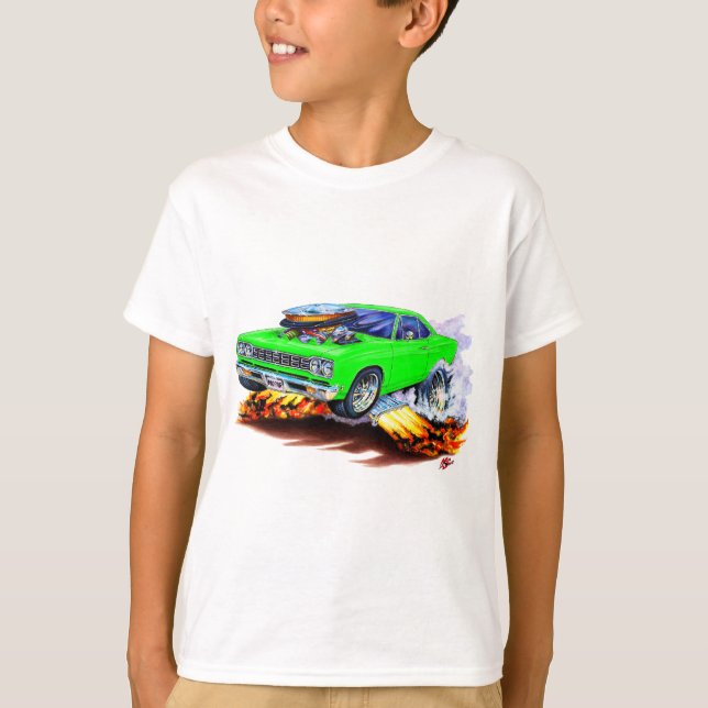 Camiseta Roadrunner Lime Car 1968-69 (Anverso)