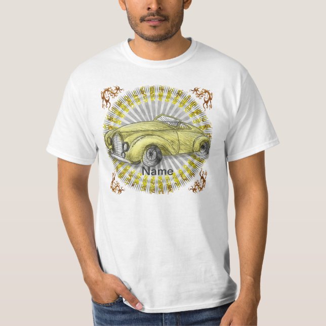 Camiseta Roadster amarillo (Anverso)