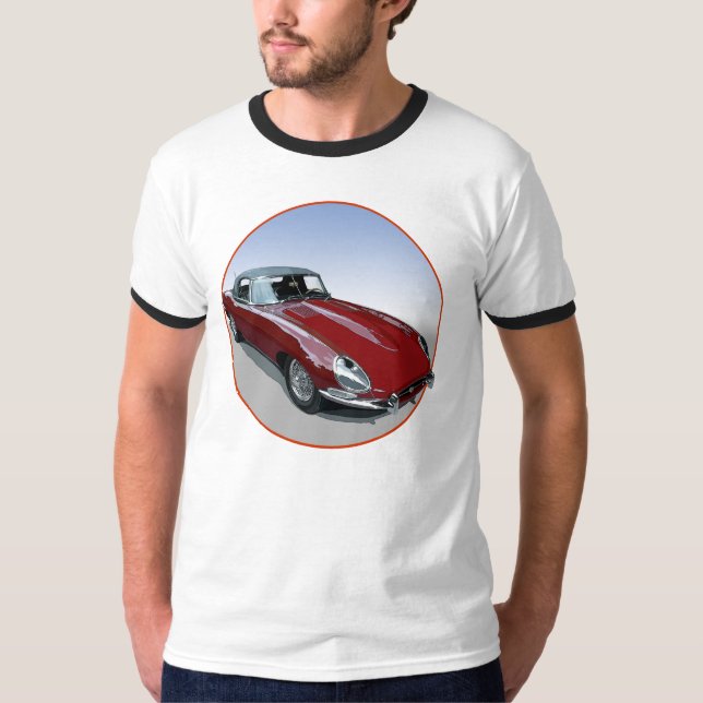 Camiseta Roadster de tipo E rojo (Anverso)