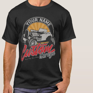 Camiseta Roadster Personalizado retro de Hot Rod Garage per
