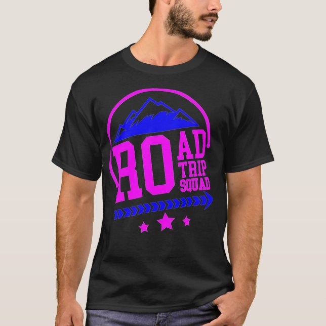 Camiseta Roadtrip Squad viaje de vacaciones regalo de Áfric (Anverso)