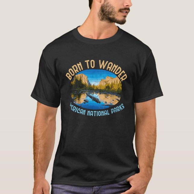 Camiseta Roaming America Exploring All The National Parks R (Anverso)
