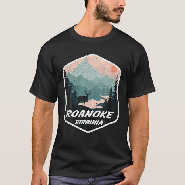 Camiseta Roanoke Virginia VA Mountains Hike Hiking Souvenir (Anverso)