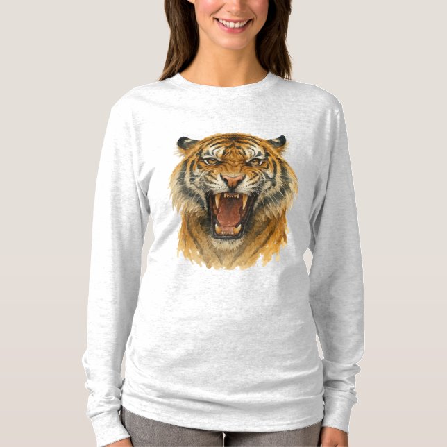 Camiseta Roar de lo salvaje: Fuerza en cada franja (Anverso)